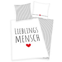 Herding Bavlnené obliečky Lieblings mensch, 140 x 200 cm, 70 x 90 cm Skladom? Never falošným recenzi...