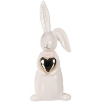 Keramický veľkonočný zajac so srdcom, 9 x 23 x 7 cm Skladom? Never falošným recenziám