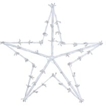 Vianočná LED dekorácia White star, 80 cm Skladom? Never falošným recenziám