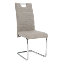 Jedálenská stolička, béžová/svetlé šitie, ABIRA NEW