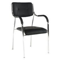 Stohovateľná stolička, čierna, ILHAM P1, poškodený tovar